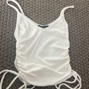 Scrunch ribbed tank